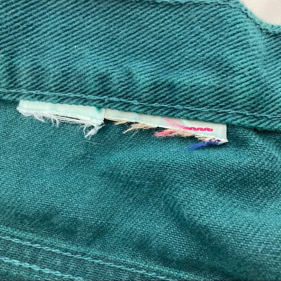 Vintage high waisted green mom jeans emerald green - Picture 6 of 7